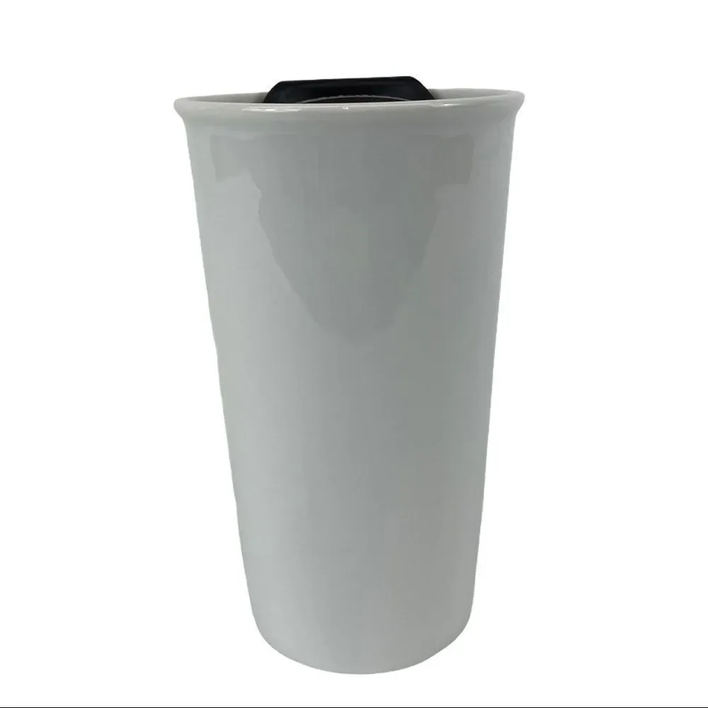 Starbucks ceramic white 10 oz. tumbler green logo